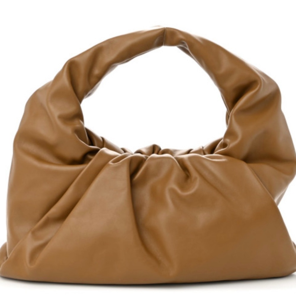 SOLD elsewhere - Bottega Veneta Shoulder Pouch Leather Handbag - Camel Brown